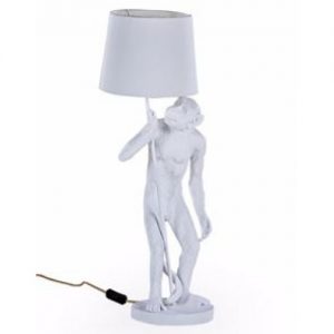 Monkey Lamp/White