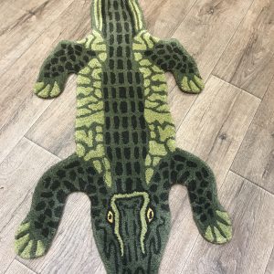 Crocodile wool rug